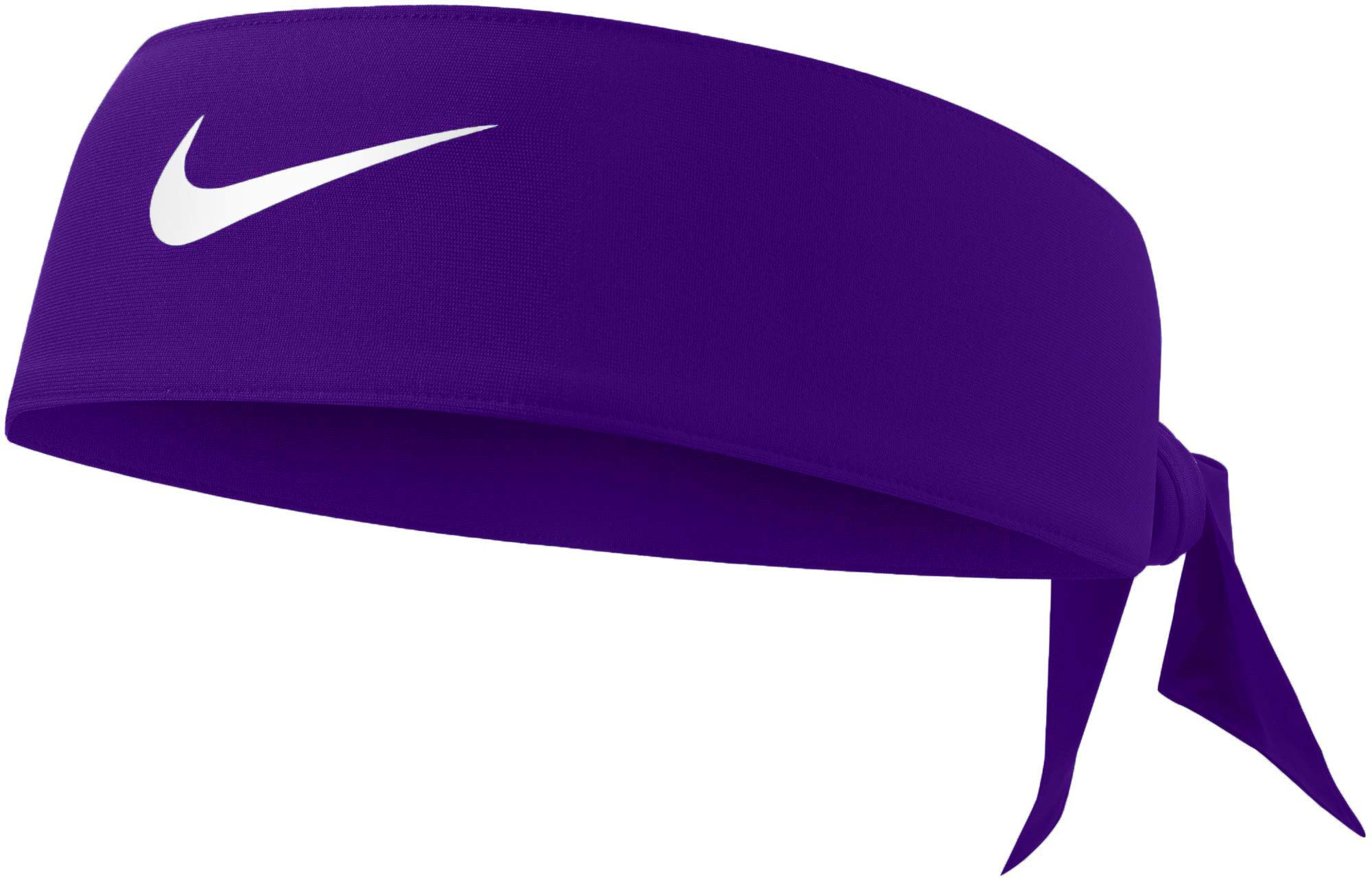 Nike Dri-Fit Headband for Women & Men - Moisture Wicking Sports Head Tie for Running, Yoga, Workout & Gym - Adjustable & Breathable Hair Band for Active Lifestyles