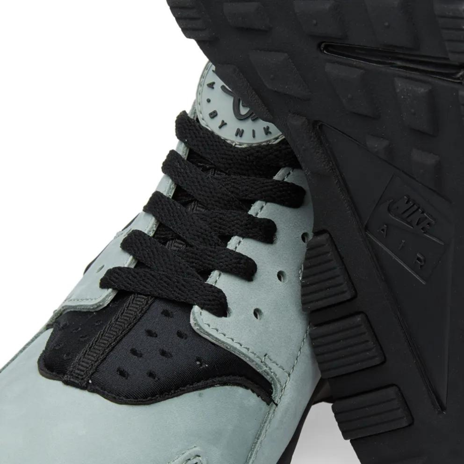 Nike Huarache Run Sneakers - Mica Green & Black Men's Running Shoes for Jogging, Gym & Casual Wear