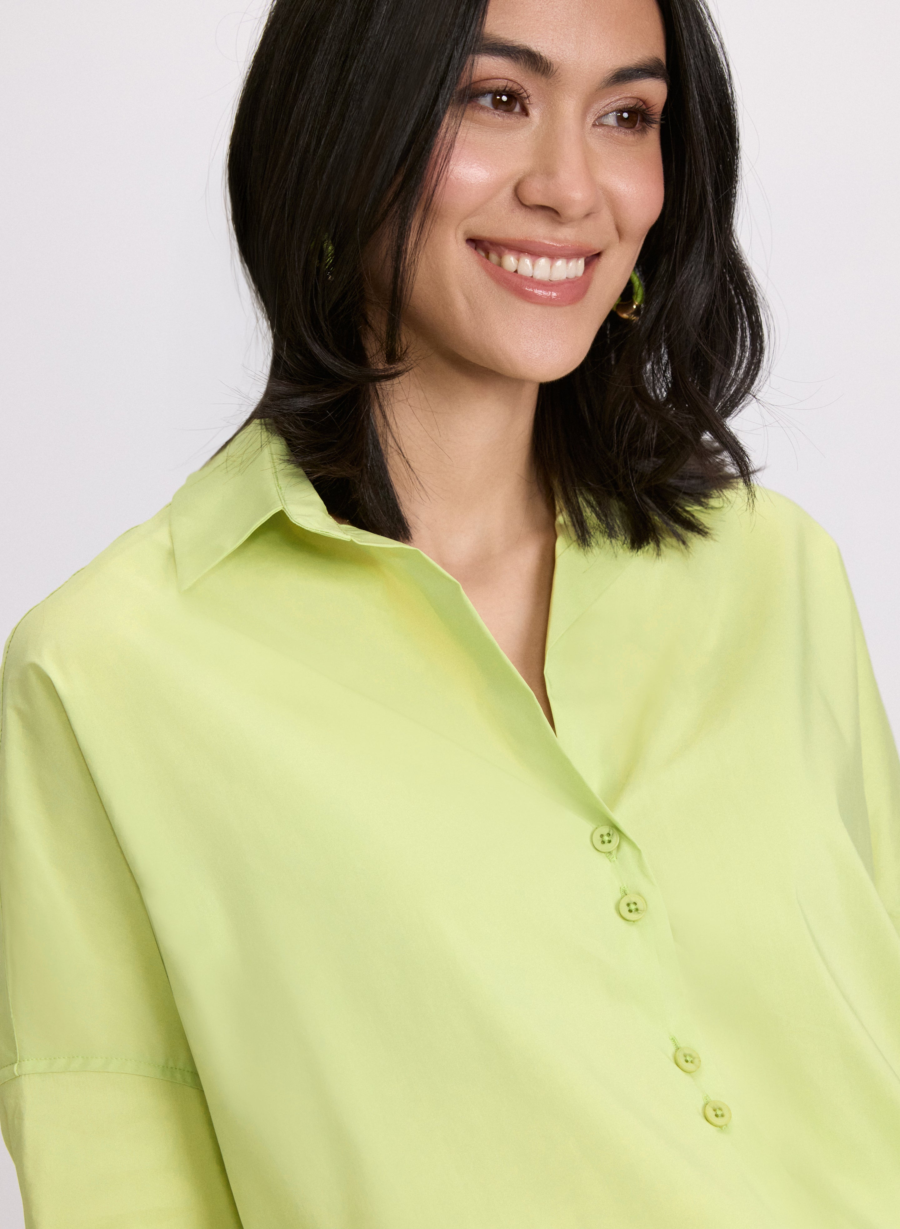 Stylish Cotton Button Up Blouse for Women - Comfortable & Breathable Shirt for Office, Casual Wear & Spring Outfits