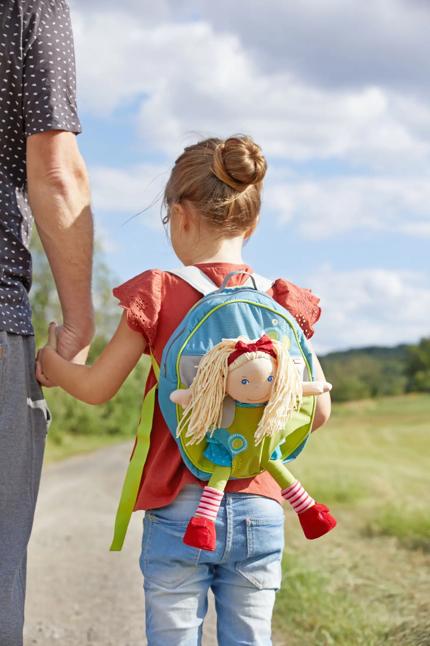 Summer Meadow Doll Backpack for Girls - Cute & Stylish Kids School Bag for Daily Use & Outdoor Adventures