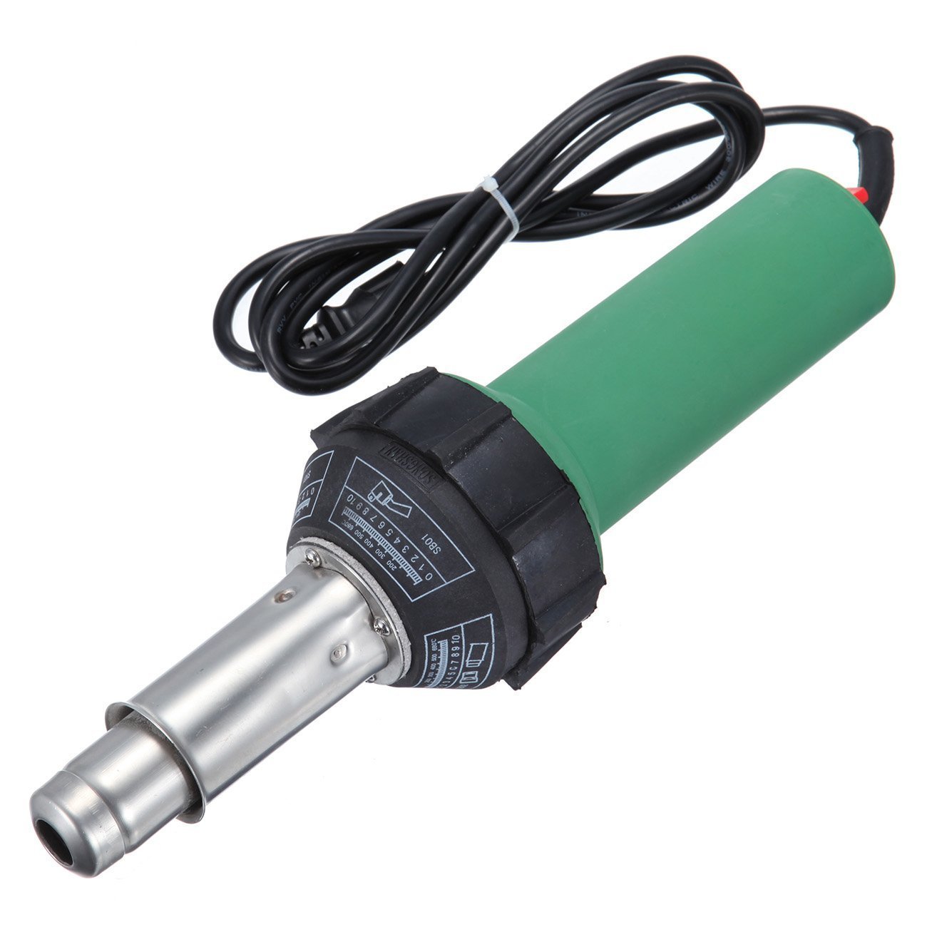 110V 1600W Hot Air Plastic Welding Gun Kit with Nozzles, Roller & PVC Rods - TPO Roofing Welder for DIY Repairs & Professional Use