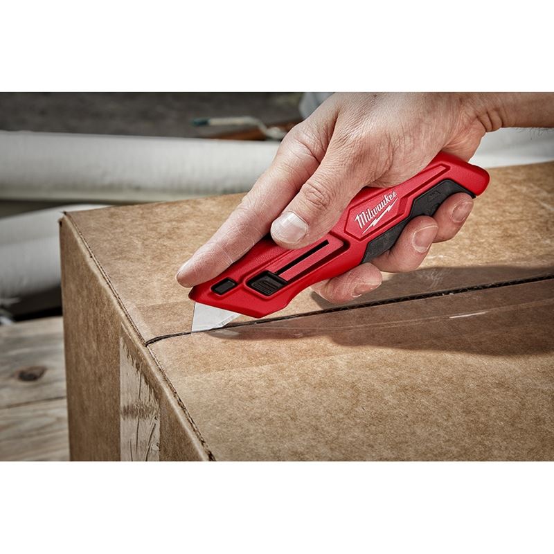48-Piece 22mm 1510 Side Slide Utility Knife Set - Heavy Duty Retractable Box Cutter for Packaging, Shipping, DIY Crafts & Home Improvement Projects