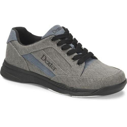 **Dexter Men's Brock Bowling Shoes - Grey, Blue & Black - Comfortable & Durable for League Play & Casual Bowling**