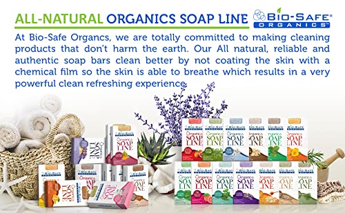 Bio-Safe Organics Citrus Lavender Love Organic Soap - 100% Natural Handmade Luxury Bath Bar for Dry & Sensitive Skin | Relaxing Aromatherapy Gift Set with Moisturizing Properties | 4oz x 12 Pack | Perfect for Spa, Self-Care & Holiday Gifting