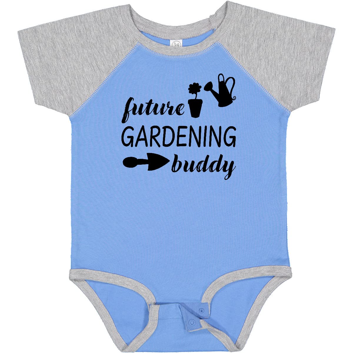Inktastic Future Gardening Buddy Baby Bodysuit - Cute Organic Cotton Onesie for Toddlers & Infants - Perfect for Outdoor Activities, Gardening, and Playtime