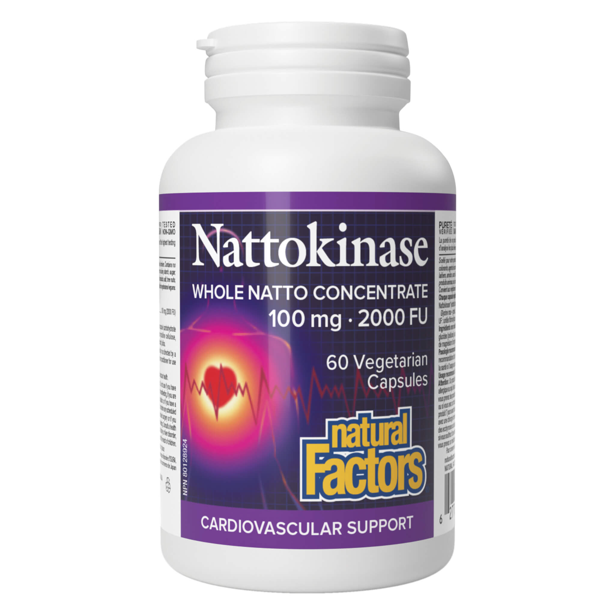 Nattokinase 100mg 2000FU Supplement - Supports Heart Health & Circulation - Natural Enzyme for Blood Pressure & Cardiovascular Wellness - Daily Use for Optimal Health