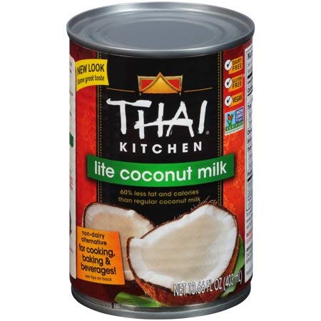 Organic Gluten-Free Lite Coconut Milk, 13.66 Fl Oz (Pack of 2) - Fresh Pressed, Dairy-Free, Vegan, Paleo & Keto Friendly - Perfect for Smoothies, Baking, Coffee Creamer & Asian Cooking