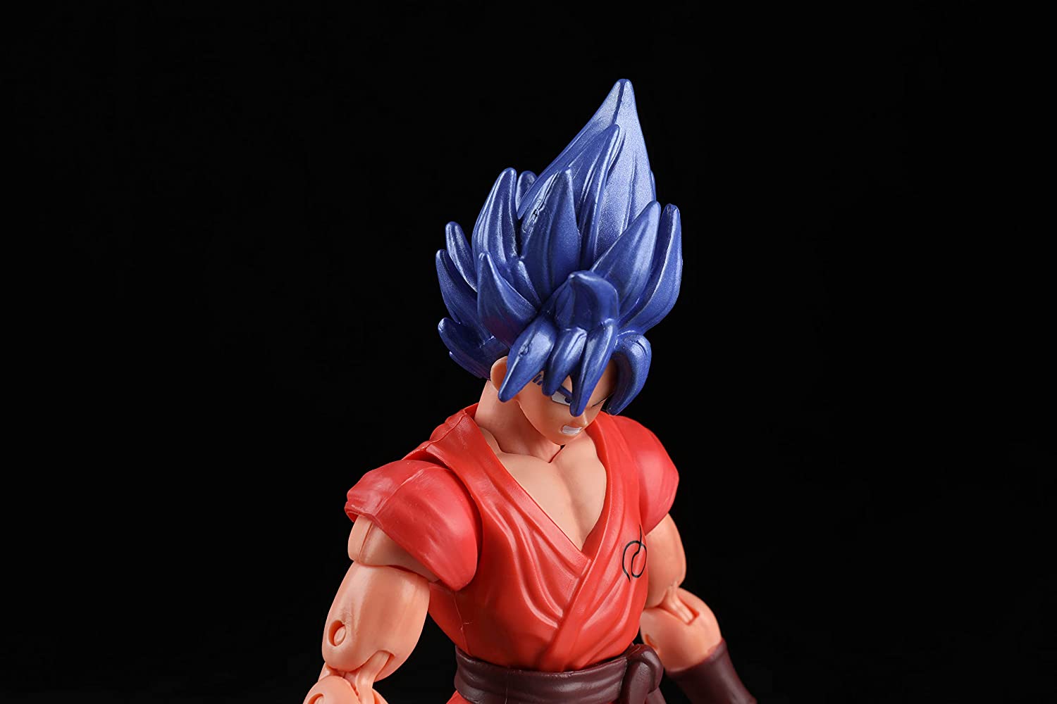 Super Saiyan Blue Kaioken x10 Goku Dragon Ball Super Action Figure - Dragon Stars Series 6.5 Collectible Toy for Anime Fans & Display