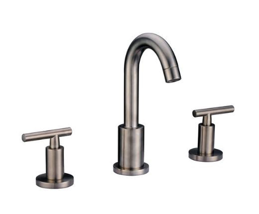 Dawn AB161513 3-Hole Bathroom Faucet with Lever Handles - Chrome Finish for Bathroom Sink, Vanity, and Powder Room Installation