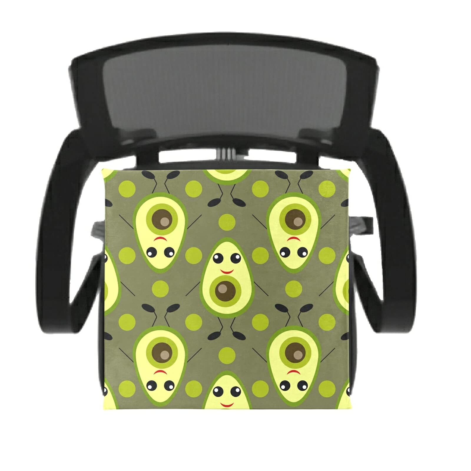 Emelivor Cute Avocado Memory Foam Seat Cushion - Washable Comfort Chair Pad for Dining, Kitchen & Office Chairs - Perfect for Home, Work & Relaxation