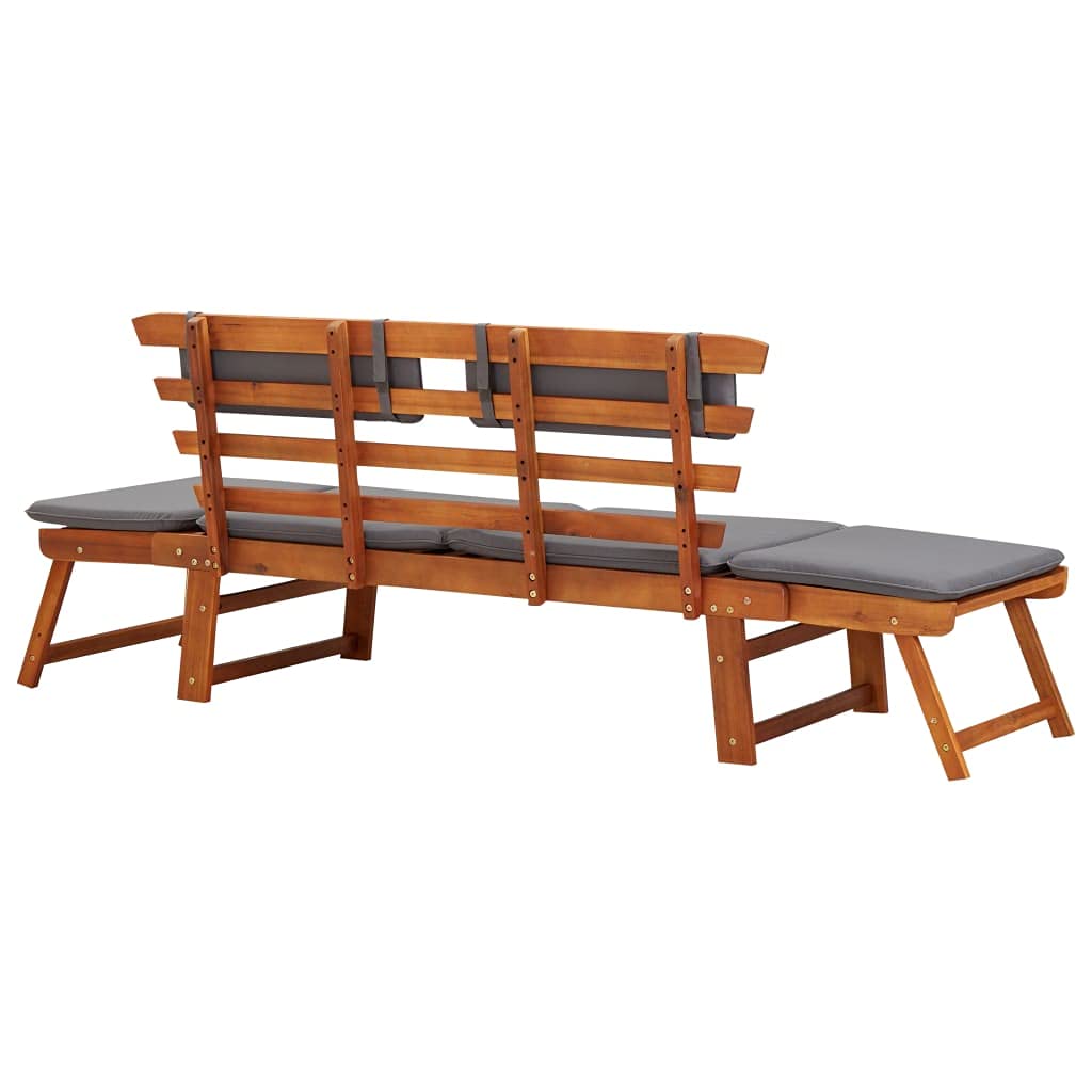 2-in-1 Patio Daybed & Outdoor Convertible Sofa - 74.8