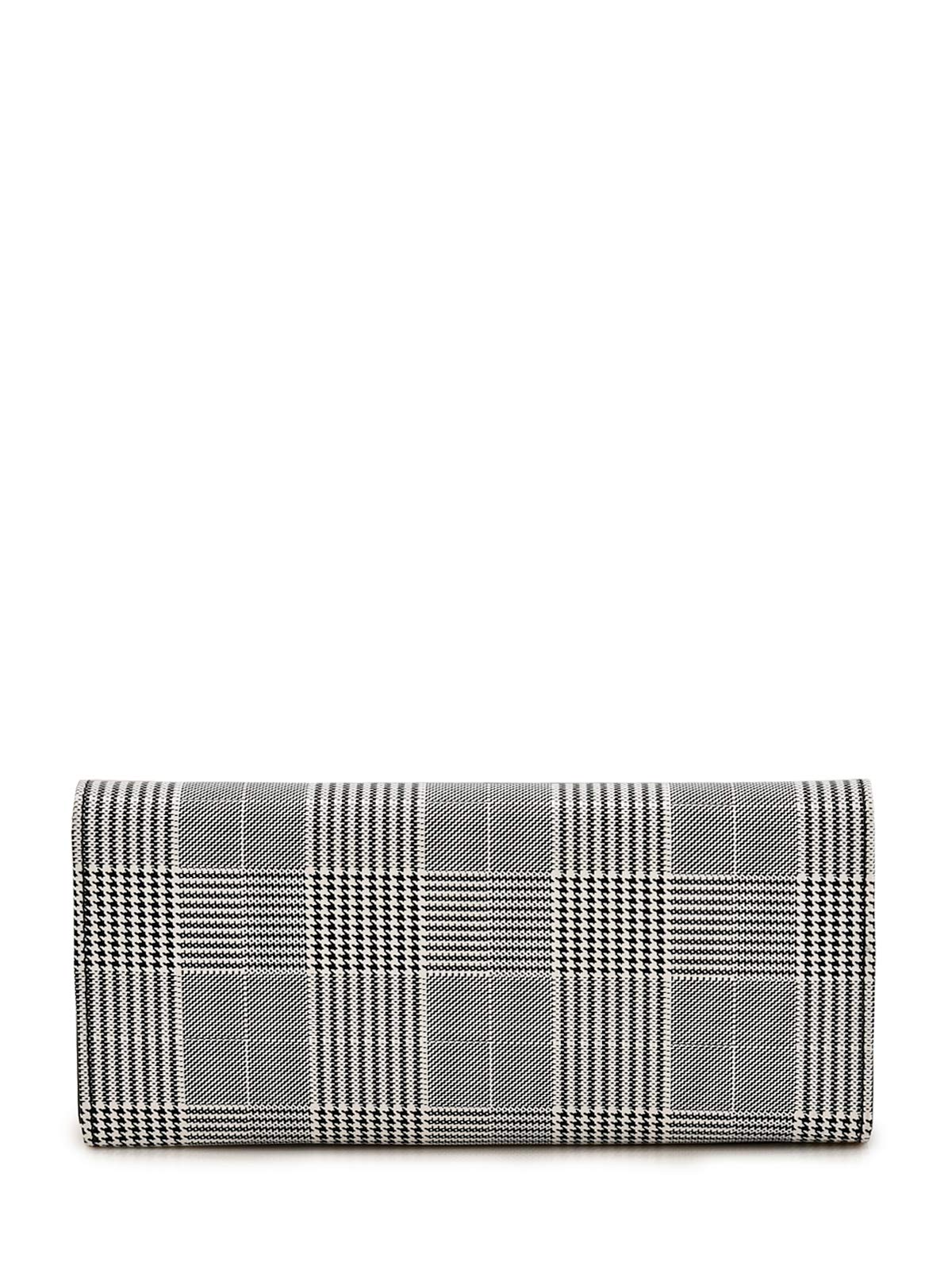 BELLISSA Women's Checkered Print PU Leather Handbag & Wallet Set - Adjustable Shoulder Bag with Detachable Strap & Matching Wallet (2-Piece Set) | Perfect for Work, Travel and Everyday Use