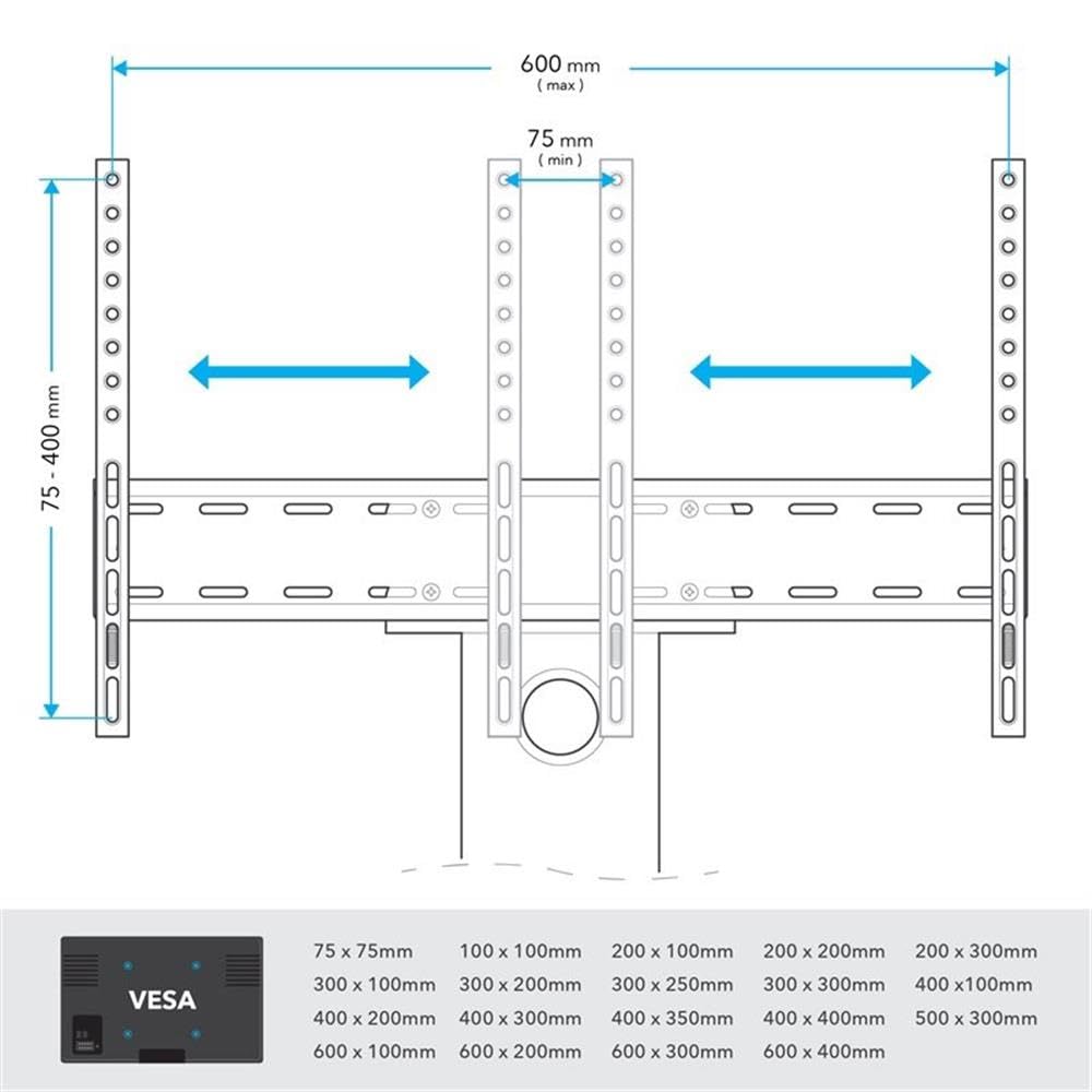 AVF Steel TV Floor Stand with Mounting Column for 32