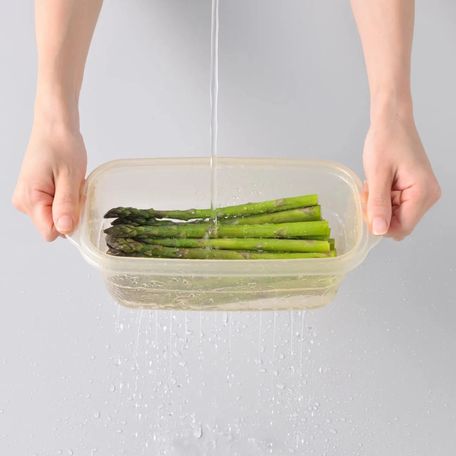Ebisu BPA-Free Polypropylene Square Microwave Steamer for Vegetables | Healthy Cooking | Perfect for Steaming Veggies, Rice & Dumplings at Home