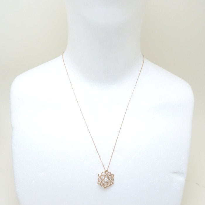 4℃ Diamond Necklace K18PG Pink Gold - Elegant Jewelry for Women, Perfect for Anniversaries, Weddings & Special Occasions