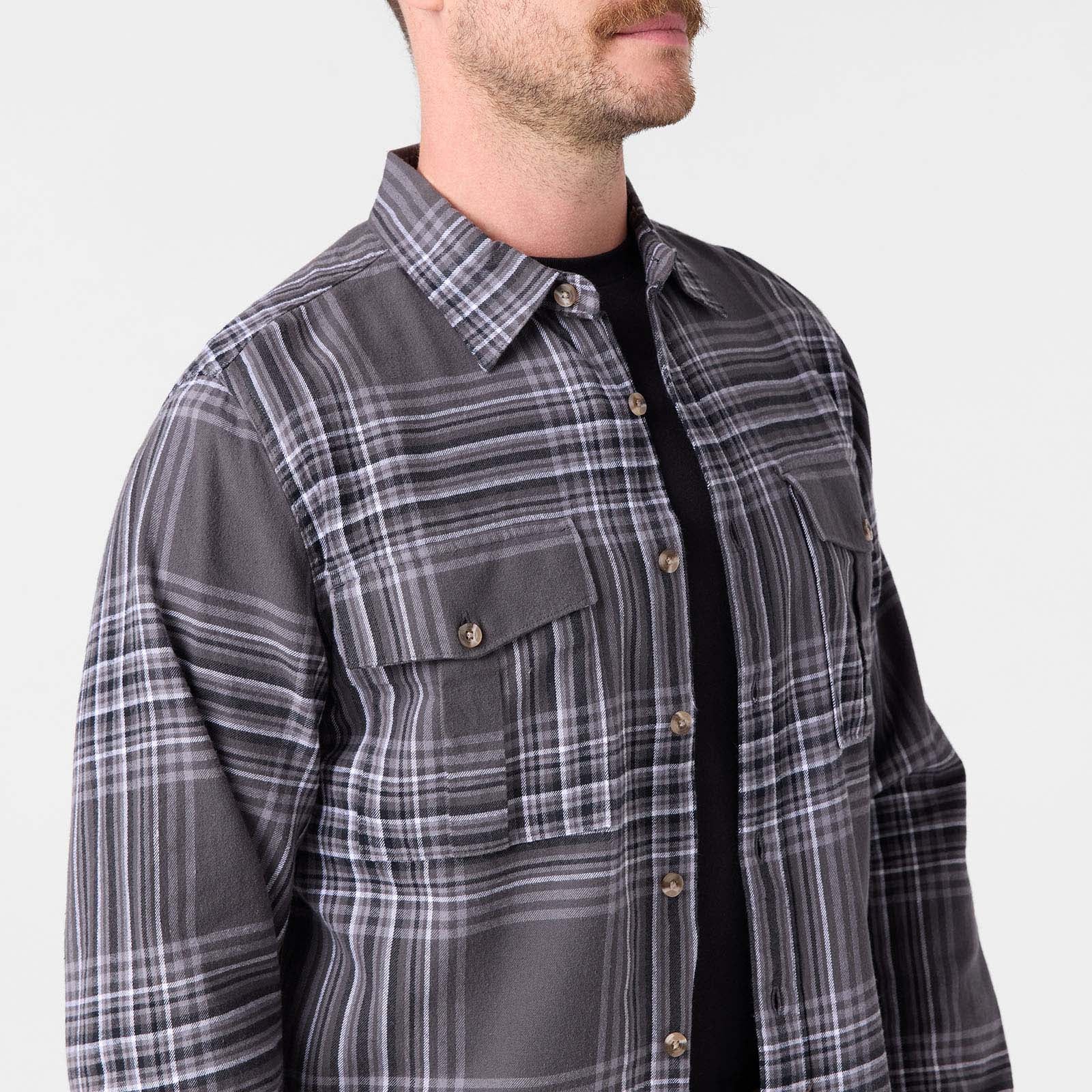 Premium Noda Flannel Shirt for Men & Women - Soft Plaid Button-Up Shirt - Cozy Fall & Winter Layering Essential - Perfect for Outdoor Adventures, Camping, and Casual Wear