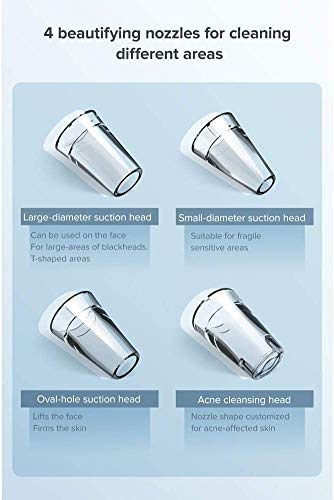 Electric Blackhead Pore Vacuum Cleaner - USB Rechargeable Facial Pore Cleaner with 4 Probes for Acne & Comedone Removal | Blackhead Extractor Kit for Women & Men | Perfect for Daily Skincare Routine & Spa Treatments