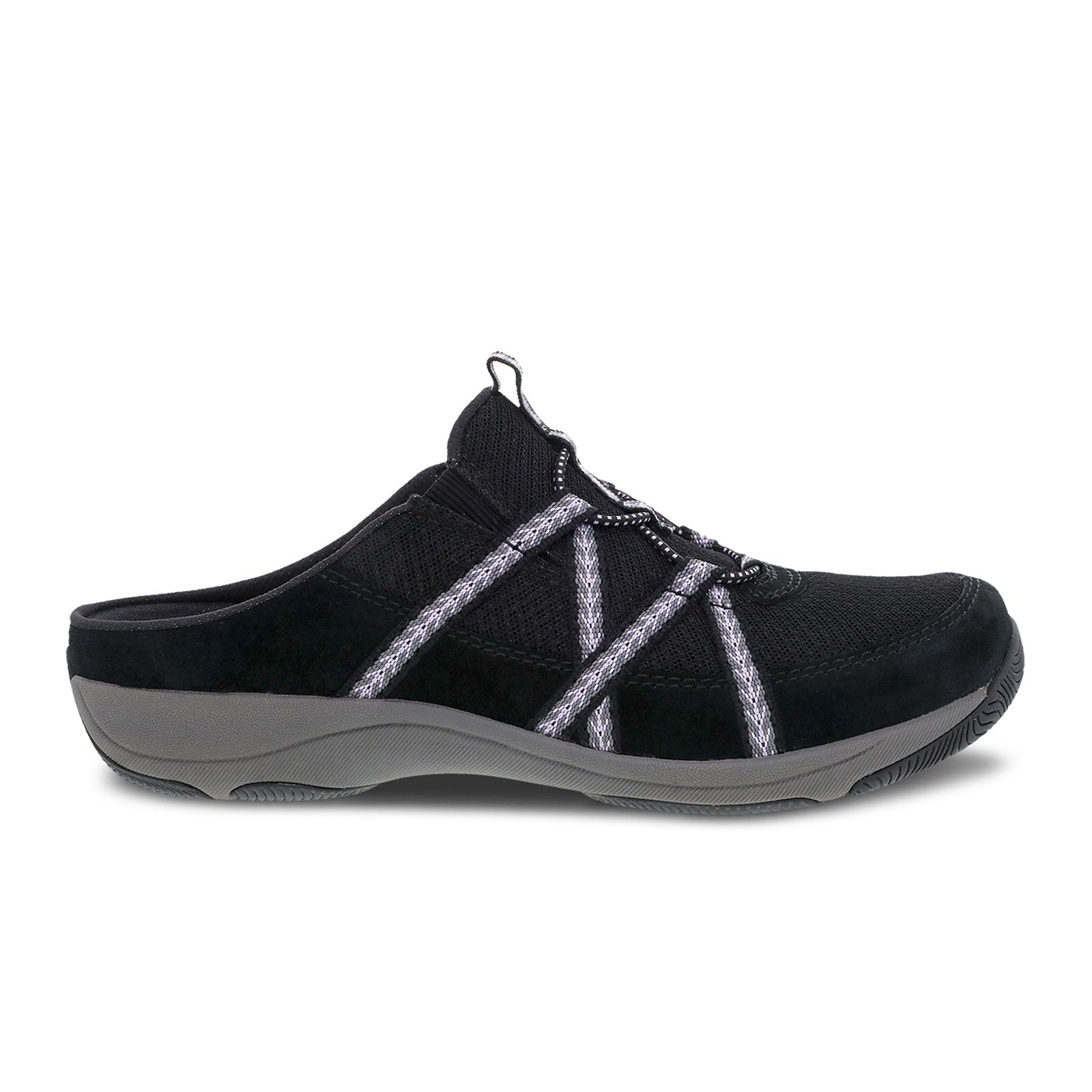 Dansko Hayleigh Mule Women's Slip-On Shoes - Black Suede Leather Comfort Clogs for Nurses, Teachers & Healthcare Workers