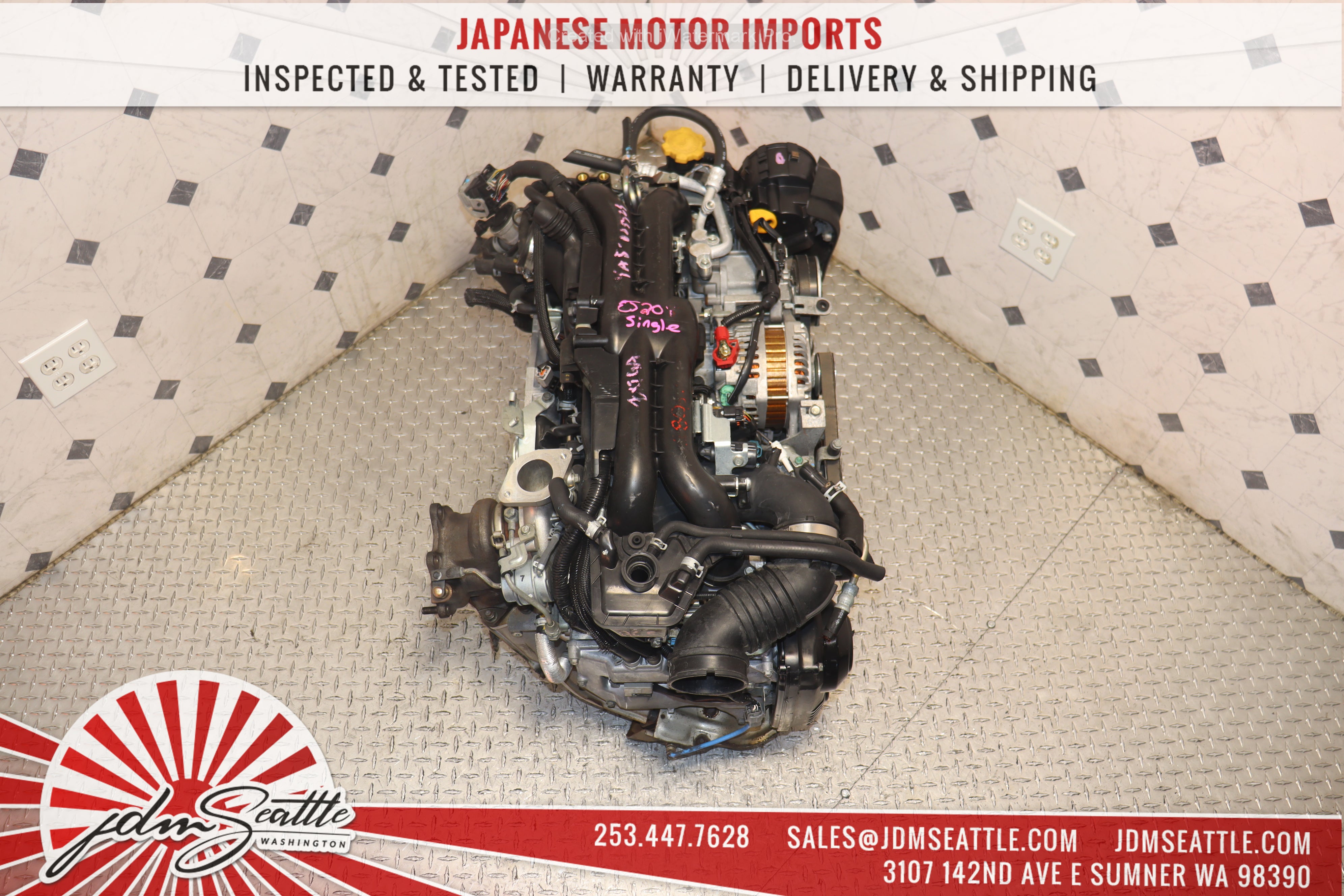 JDM EJ205 Subaru Impreza WRX 2008-2014 Turbo 2.0L Single AVCS Replacement Engine for EJ255 - Perfect for Performance Upgrades & Engine Swaps