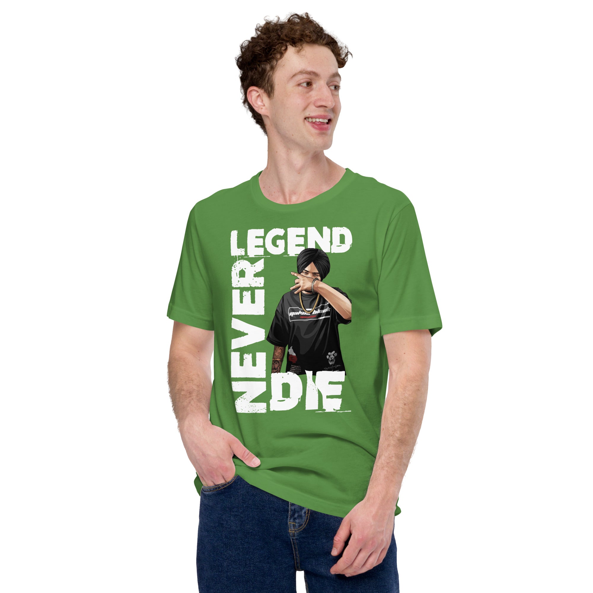 Sidhu Moosewala Legends Never Die Unisex T-Shirt - Comfortable Cotton Tee for Men & Women - Perfect for Concerts, Casual Wear & Fan Merchandise