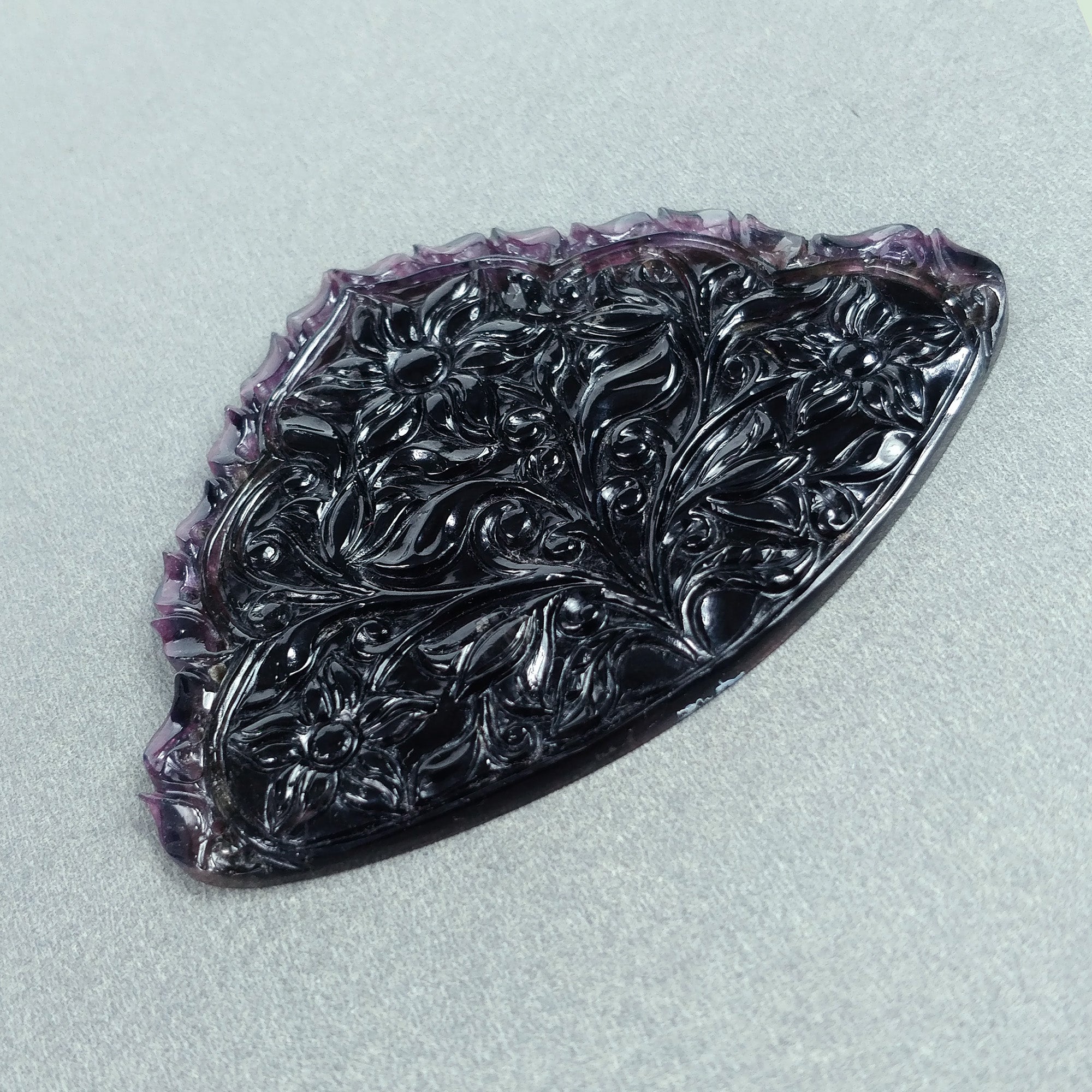 151.00cts Natural Untreated Pink Tourmaline Hand Carved Flower Gemstone - Rare Watermelon Tourmaline Carving 80x59mm (Video Included) | Perfect for Jewelry Making, Crystal Collection & Spiritual Healing