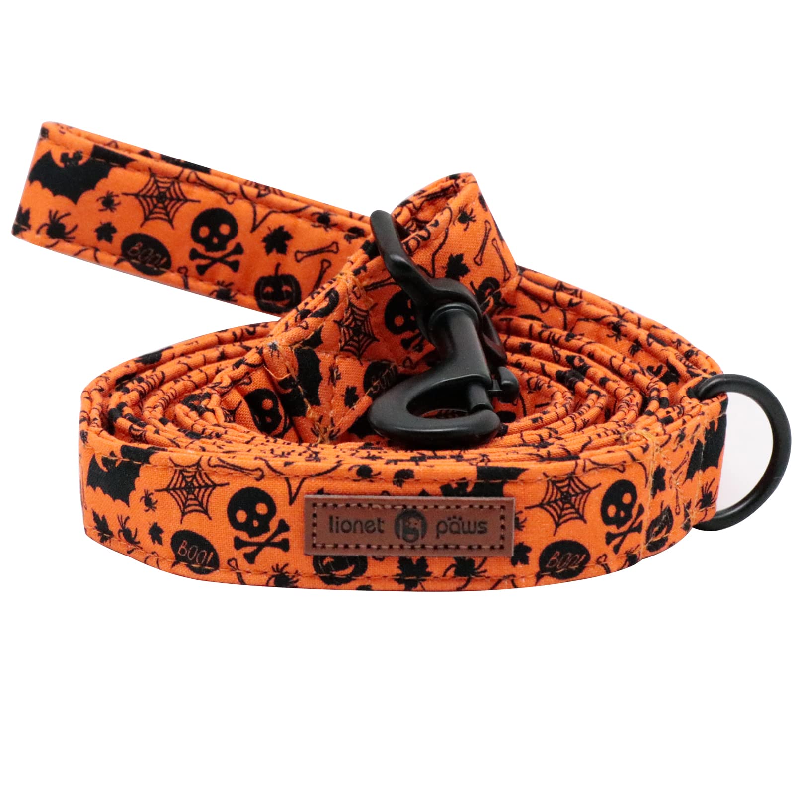 Lionet Paws Dog Leash and Matching Collar Set - Adjustable Nylon Pet Leash for Small, Medium & Large Dogs - Perfect for Walking, Training & Outdoor Adventures