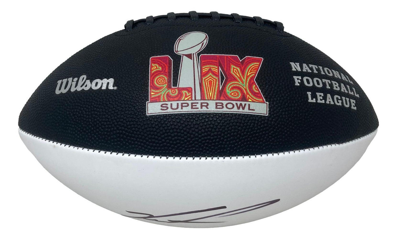 Jalen Carter Autographed Philadelphia Eagles Super Bowl LIX Logo Football - Official NFL Collectible for Fans, Memorabilia Display & Sports Gift