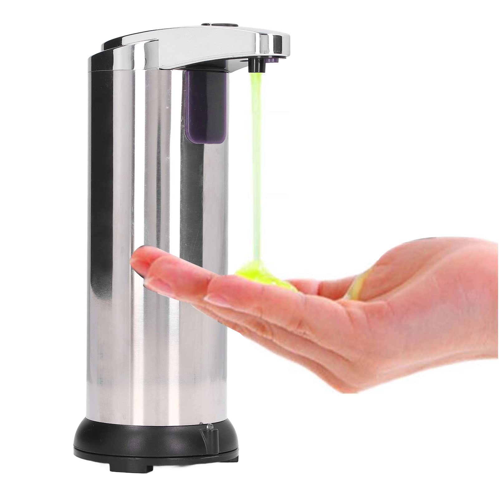 250ml Automatic Soap Dispenser with Motion Sensor - Hands-Free Touchless Induction Soap Dispenser for Kitchen, Bathroom & Office - Ideal for Hygiene & Convenience in Home, Restaurants & Public Spaces