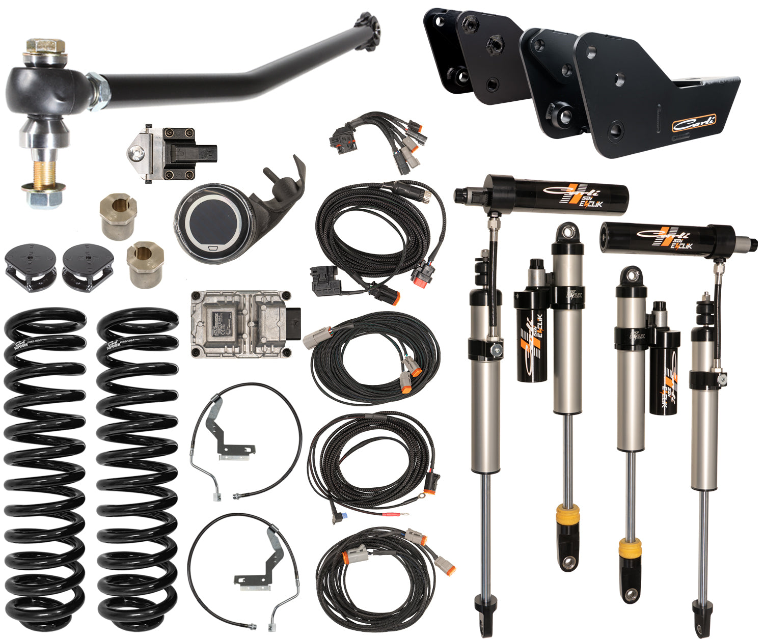 2023 Ford F250 F350 Carli E-Venture Suspension System for Gas Engine - Off-Road Adventure & Heavy-Duty Towing Upgrade
