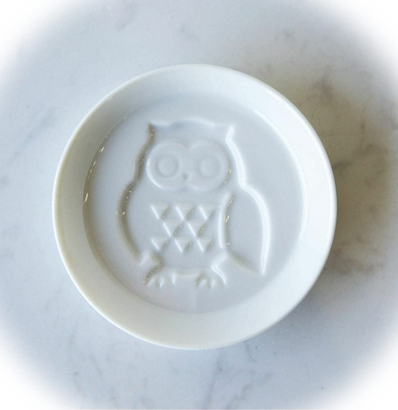 6-Piece Japanese White Porcelain Owl Dipping Sauce Bowls Set - Mini Condiment Dishes for Sushi, Soy Sauce & Spices | Unique Home Decor Gift for Birthdays, Housewarming & Kitchen Decor (EB-5768GIF)