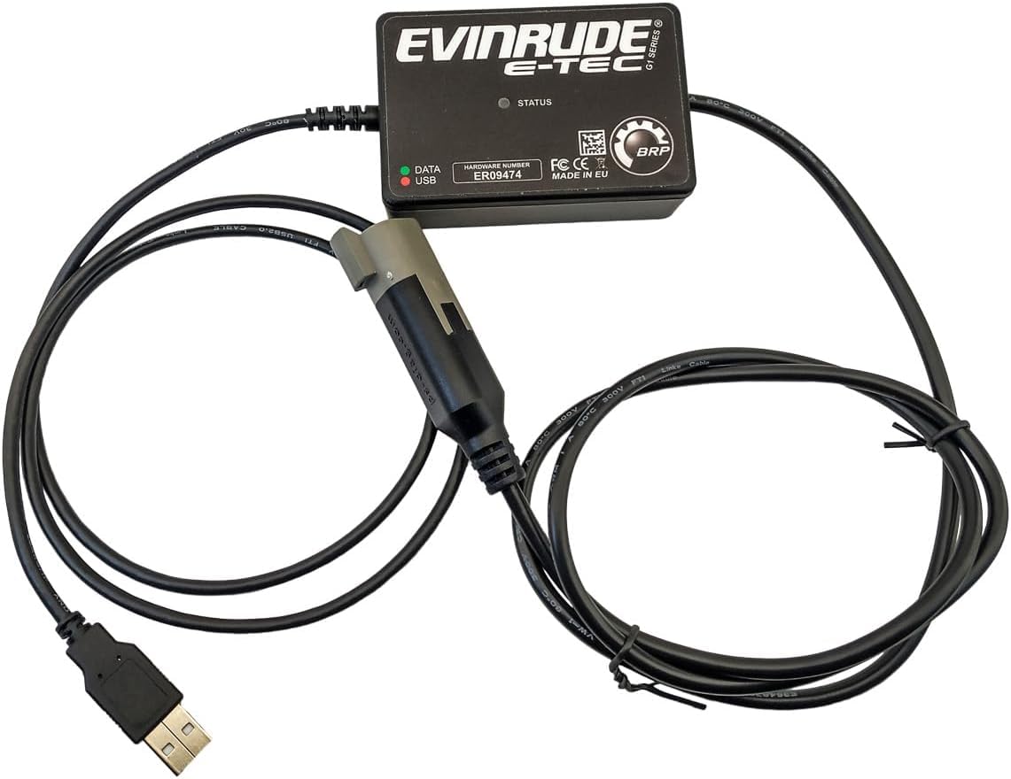 Evinrude Diagnostic Kit with EvDiag Software - Marine Engine Diagnostic Tool for Outboard Motors - Perfect for Boat Mechanics & DIY Repairs