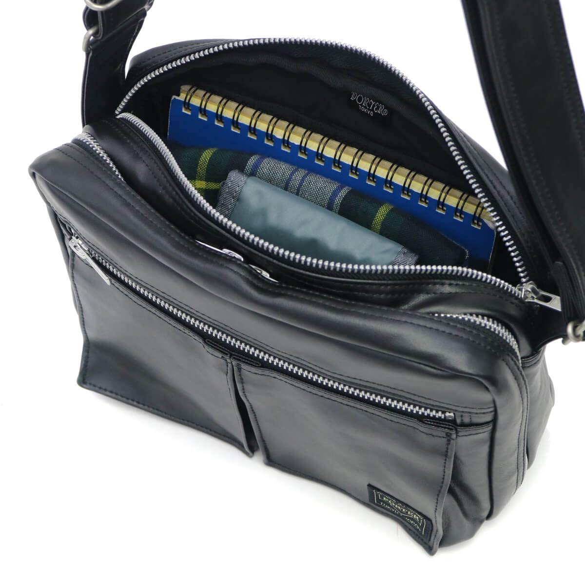 Yoshida Porter Freestyle Shoulder Bag Black 707-08212 - Stylish & Durable Crossbody Bag for Travel, Work & Everyday Use