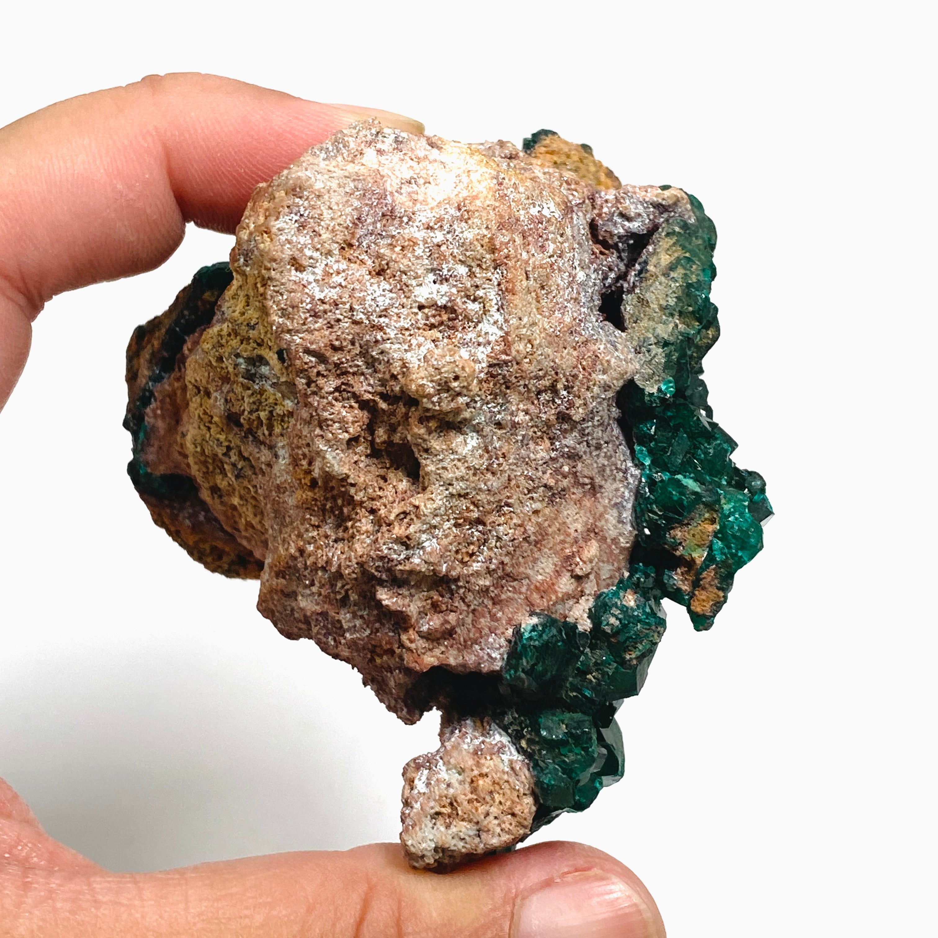 Natural Dioptase Crystal Specimen from Congo - Rare Mineral Collection (CR3744) | Healing Crystals, Meditation & Home Decor