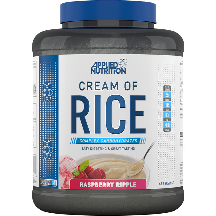 Applied Nutrition Cream of Rice - 2kg (67 Servings) | Gluten-Free, Quick & Easy Breakfast Cereal for Athletes & Fitness Enthusiasts | Perfect for Pre-Workout, Post-Workout & Healthy Meal Prep