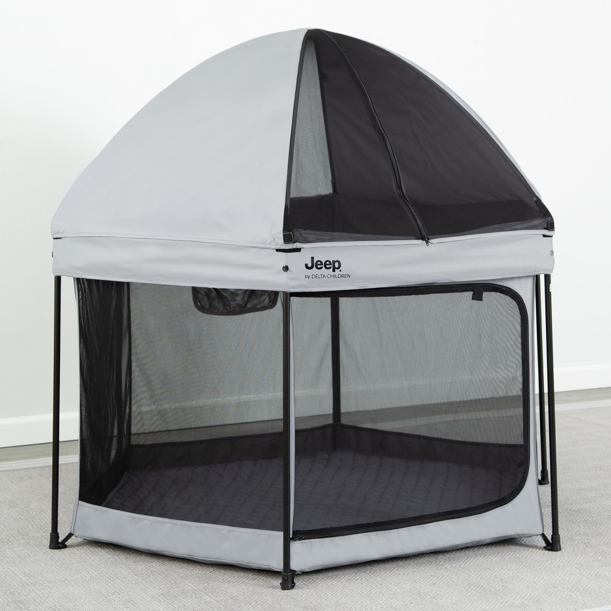 Hexagon Pop Up Play Yard with Removable Canopy - Portable Baby Playpen for Indoor & Outdoor Use - Perfect for Backyard, Beach, and Park Adventures