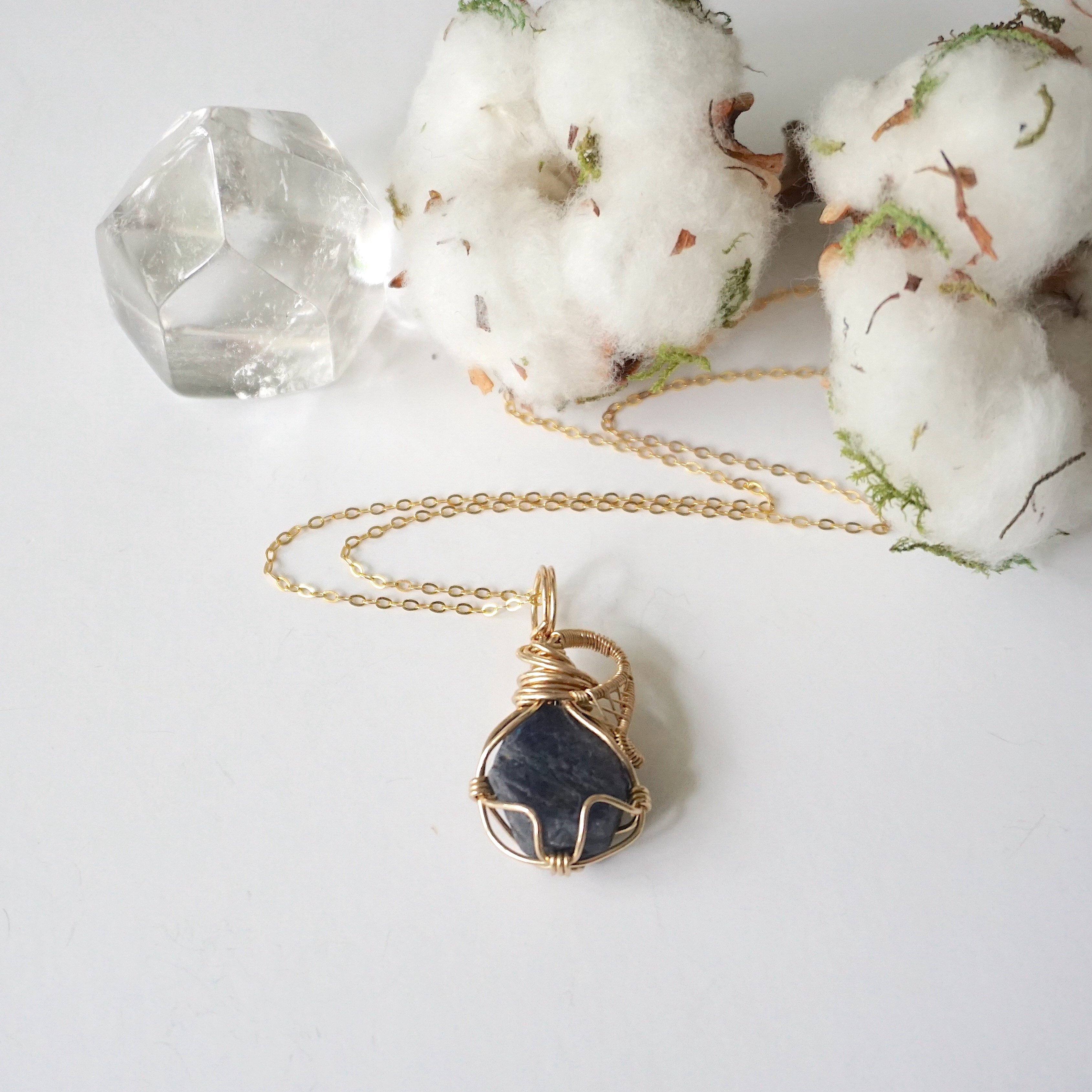 14K Gold Filled Sapphire Pendant Necklace for Women - Elegant Jewelry Gift for Birthday, Anniversary & Special Occasions