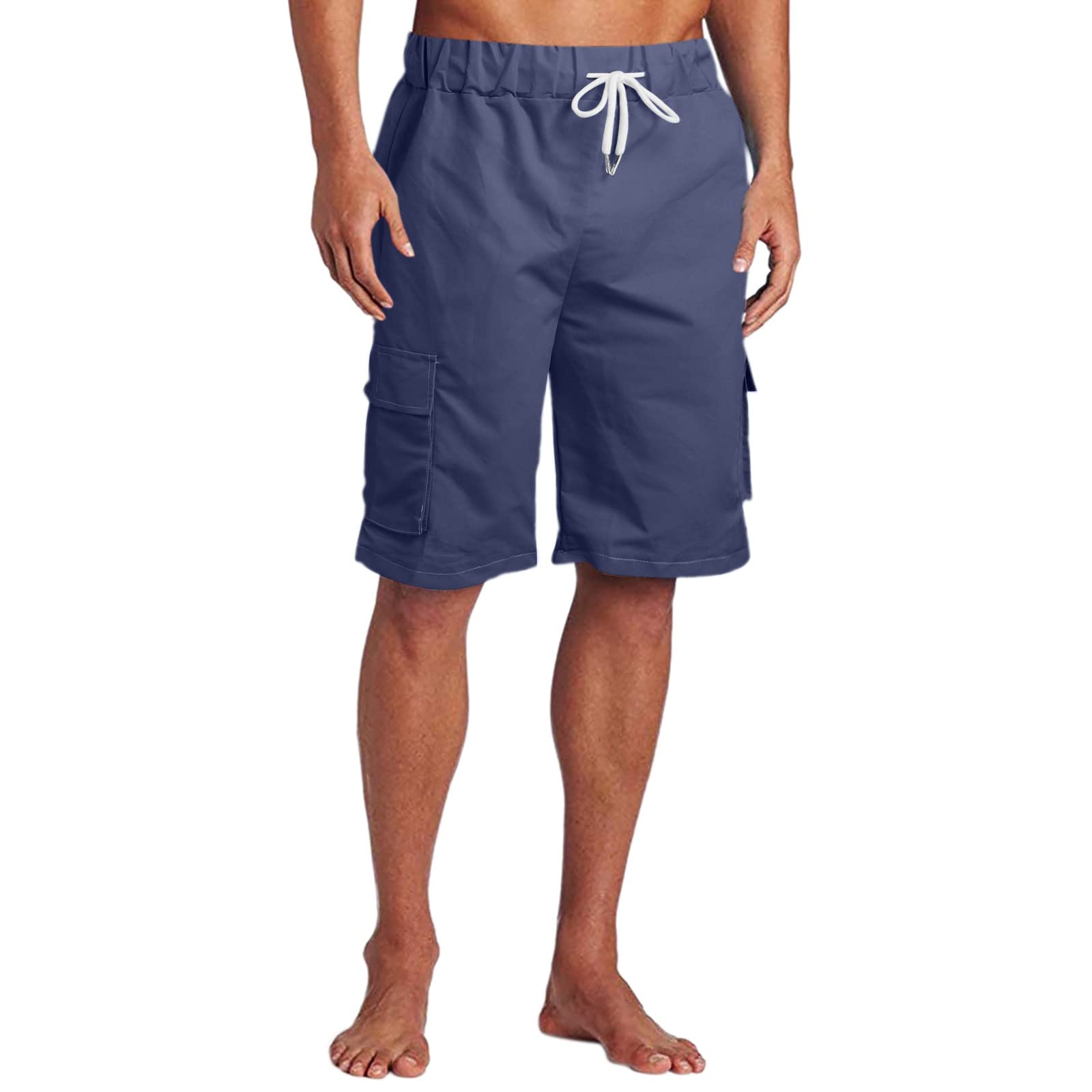 **JUNGE Hawaiian Swim Shorts for Men - Quick Dry Board Shorts with Drawstring Waist for Swimming, Beach & Vacation | Perfect for Surfing, Pool Parties & Summer Holidays**