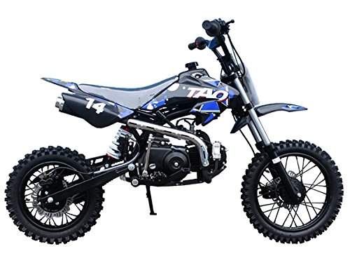 Tao Tao DB14 110cc Dirt Bike for Adults & Teens - Blue Off-Road Motorcycle for Trail Riding & Motocross Racing