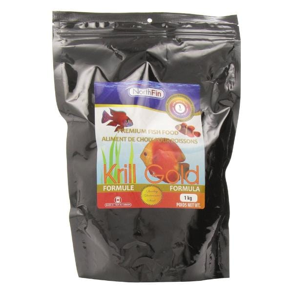 NorthFin Krill Gold Premium Fish Food - High Protein & Omega-3 Rich Tropical & Marine Fish Flakes - Perfect for Aquarium, Pond & Saltwater Fish Nutrition