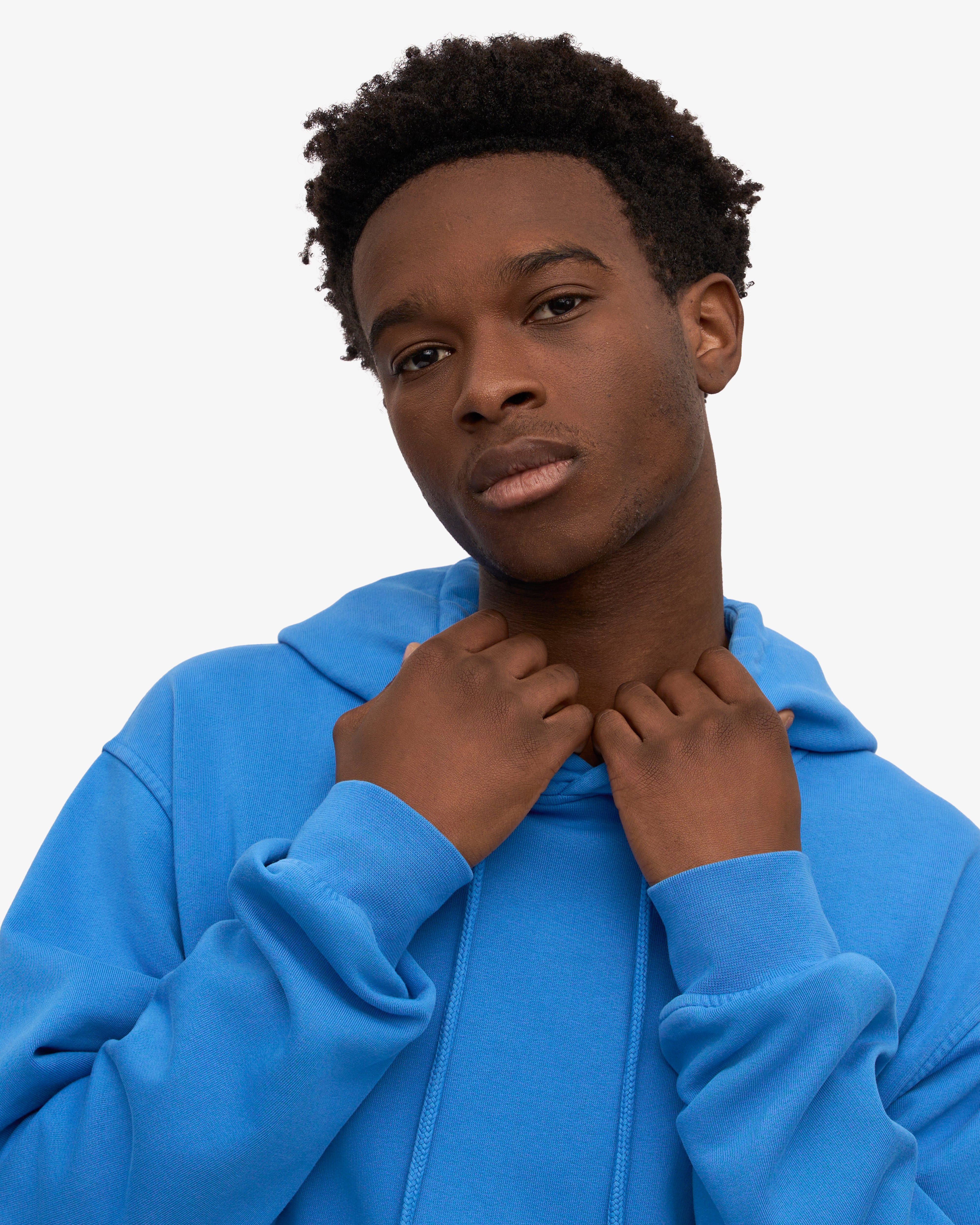 Classic Organic Cotton Hoodie - Pacific Blue | Eco-Friendly & Comfortable for Casual Wear & Outdoor Activities