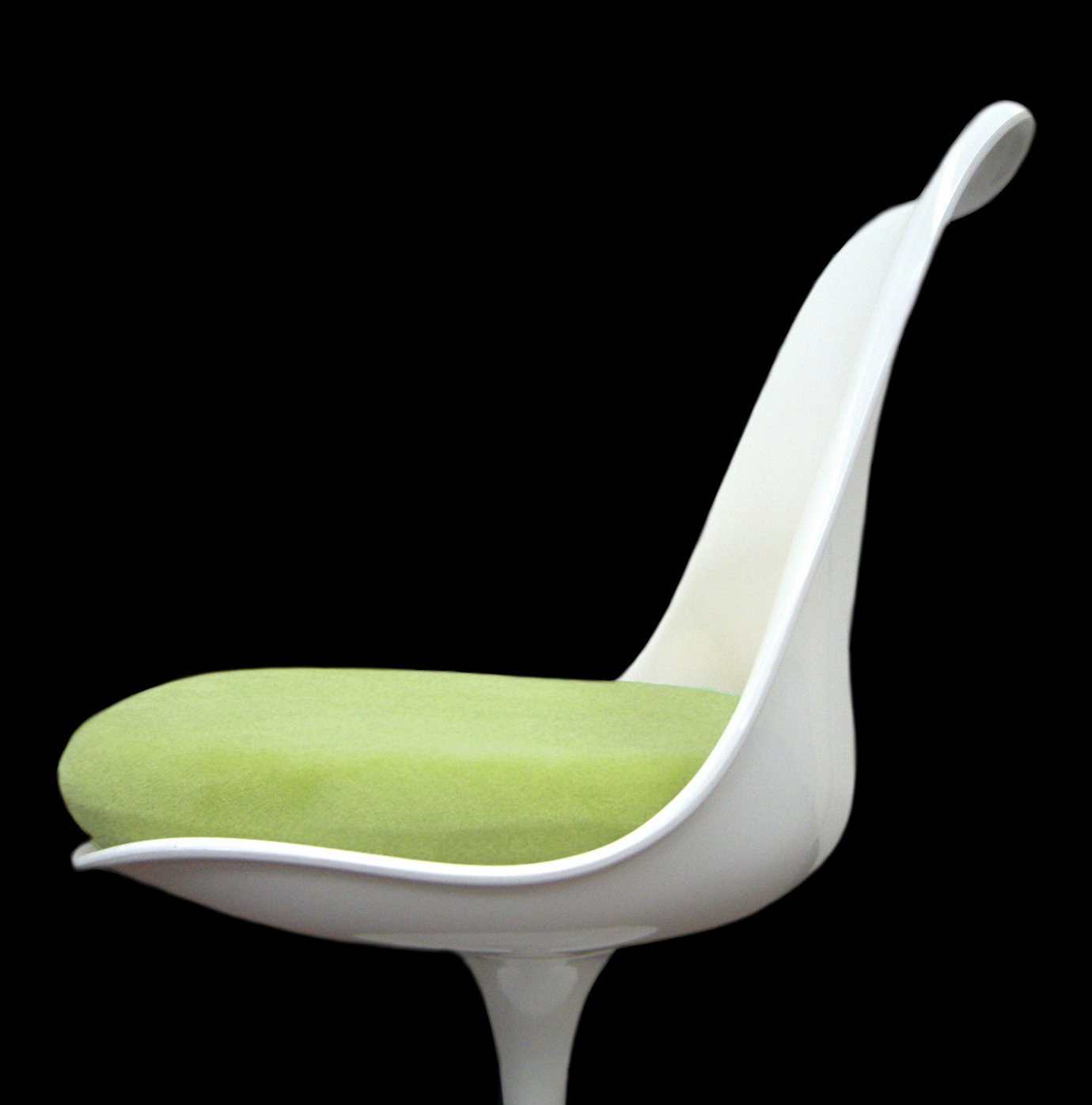 Slip-On Cushion Cover for Saarinen Tulip Side Chair - Soft Lime Green Seat Cover - Perfect for Dining Room, Office, or Lounge Chairs - Adds Comfort & Style to Mid-Century Modern Furniture