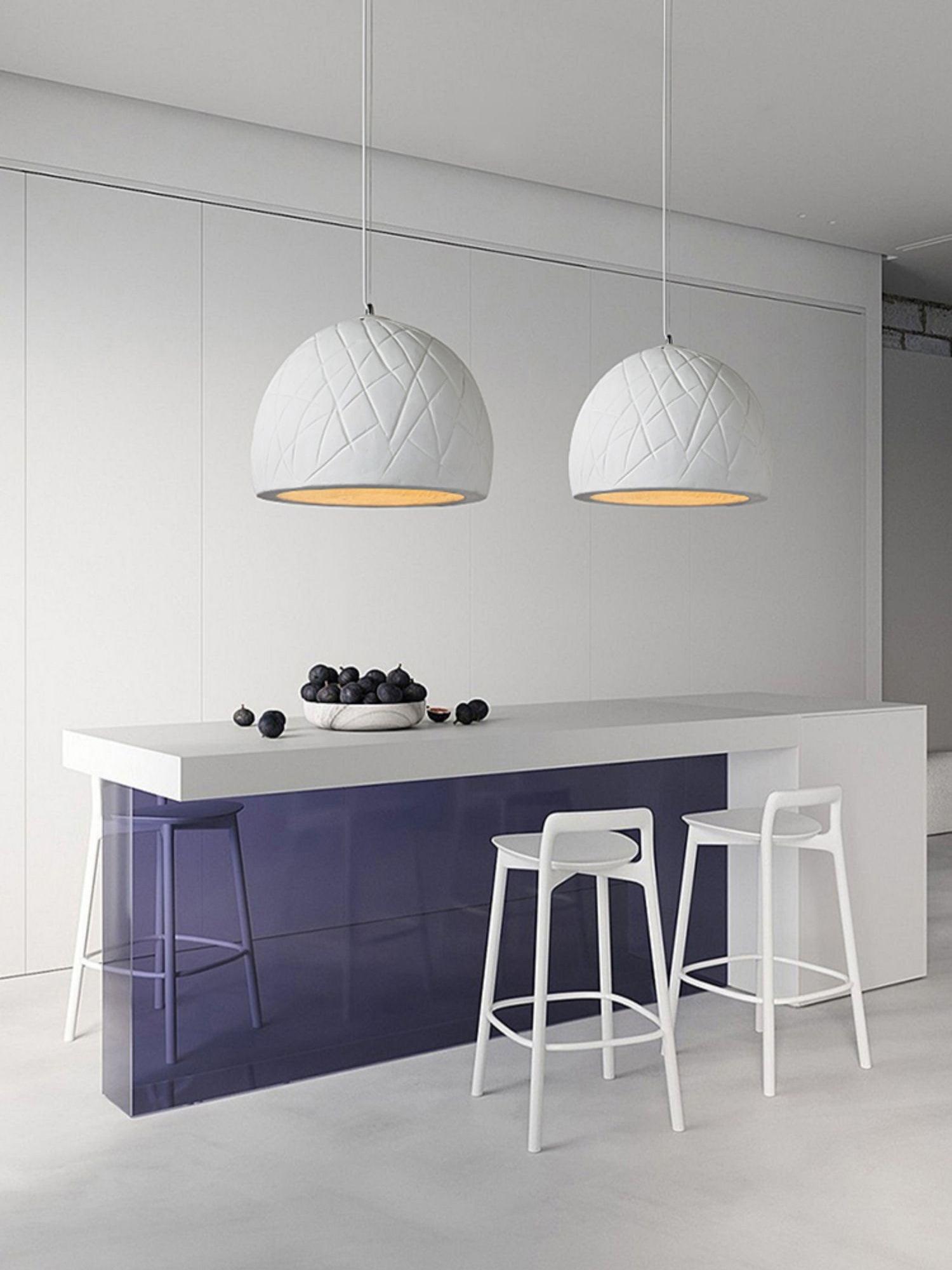 Modern Malva Pendant Light - Elegant Glass Ceiling Hanging Lamp for Dining Room, Kitchen Island & Bedroom Lighting - Dimmable Vintage Industrial Style Fixture