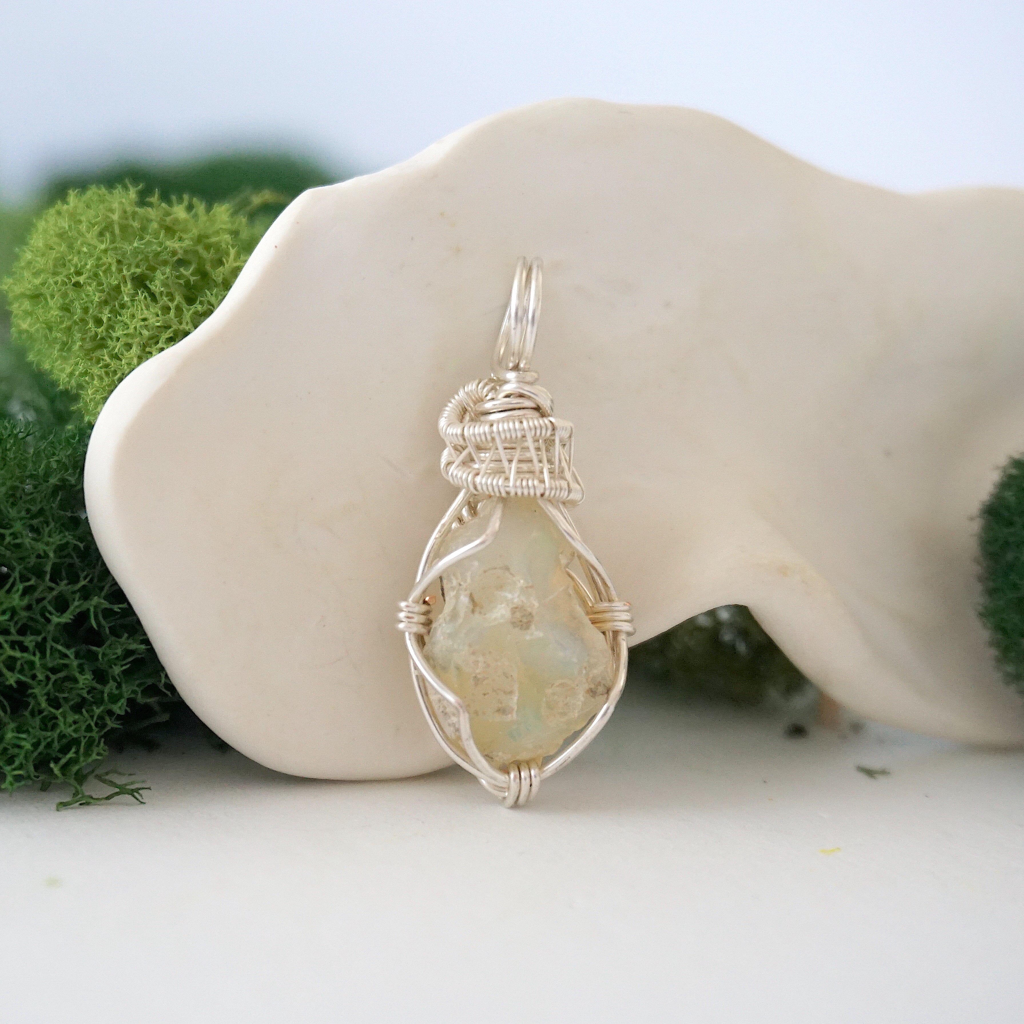 Fire Opal Necklace - Silver Plated Pendant Jewelry for Women | Elegant Gift for Birthday, Anniversary & Special Occasions