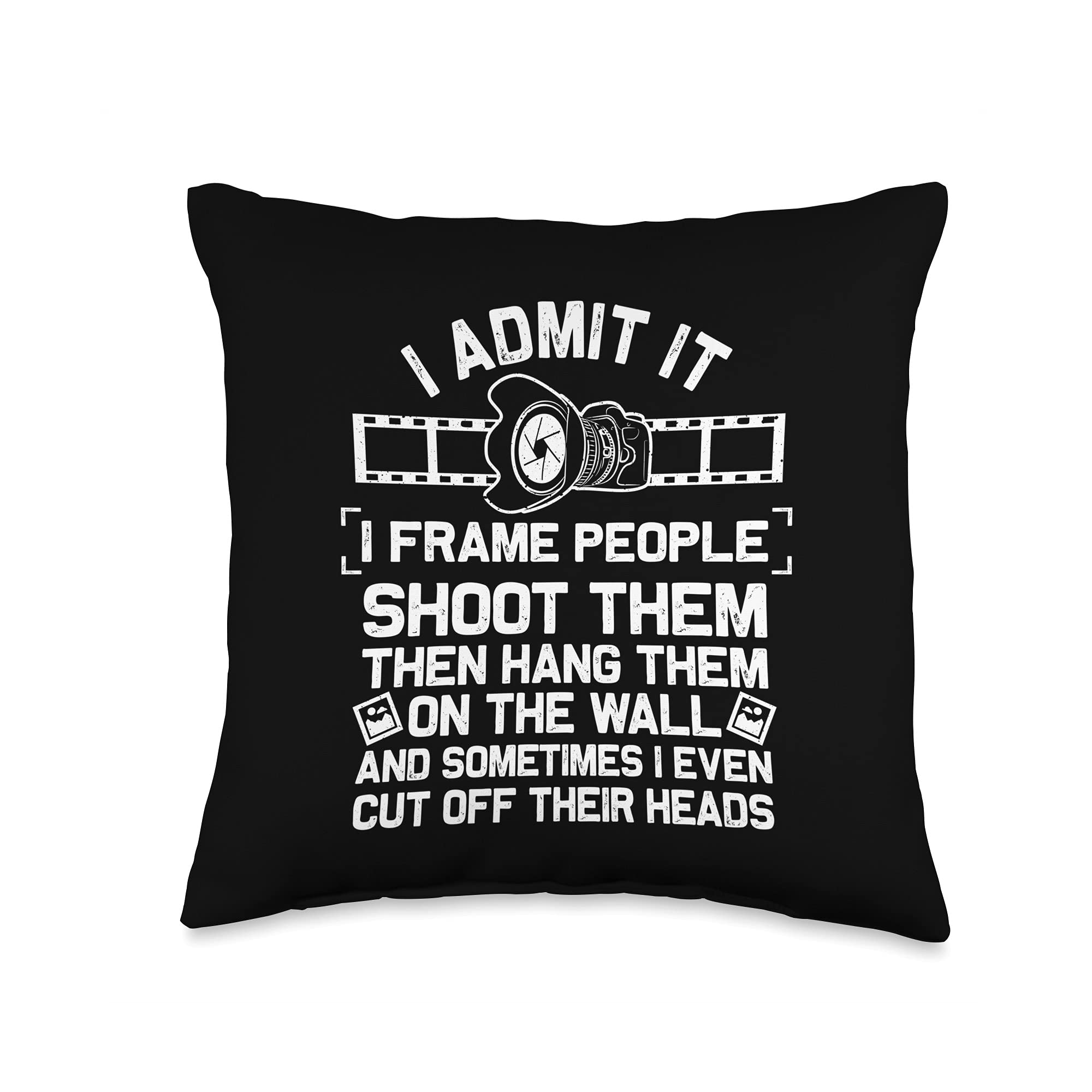 Funny Photographer Gift for Men & Women - Cool Photography Joke Throw Pillow - Perfect for Home Decor, Office & Photography Enthusiast Gifts