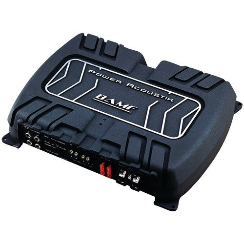 Power Acoustik BAMF1 3000D Monoblock Class D Car Amplifier - 3000W Max Power, 1 Ohm Stable, High Performance Bass Boost for Car Audio Systems | Perfect for Subwoofers & Truck Sound Upgrades