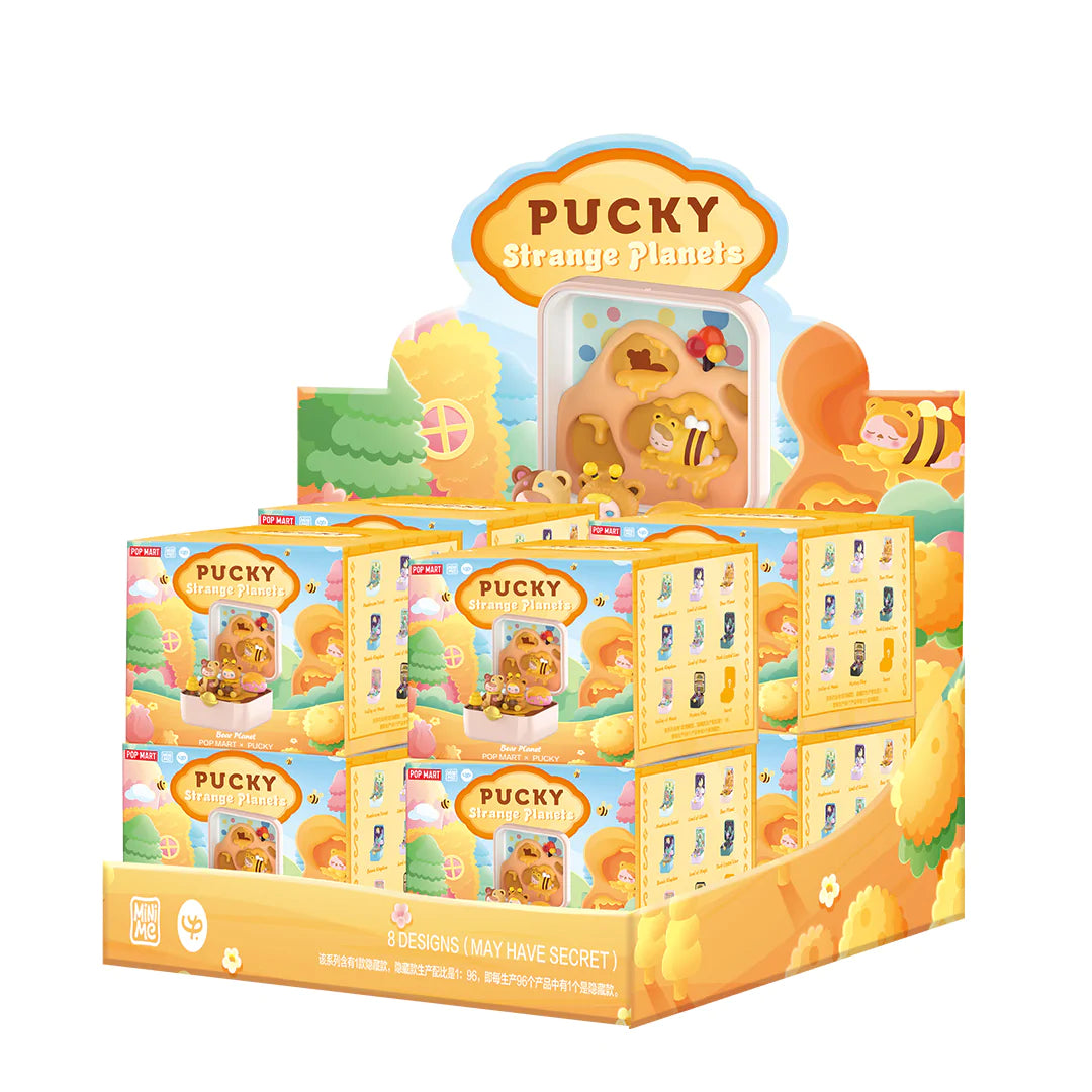 POP MART PUCKY Strange Planets Series Blind Box Collectible Figure Set - Perfect for Display, Gift Giving & Anime Fans Collection