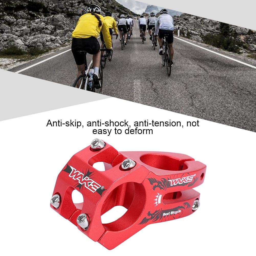 31.8mm Aluminum Alloy Bike Stem - MTB Handlebar Riser Stem for Mountain Bikes (Red) - Perfect for Trail Riding and Commuting