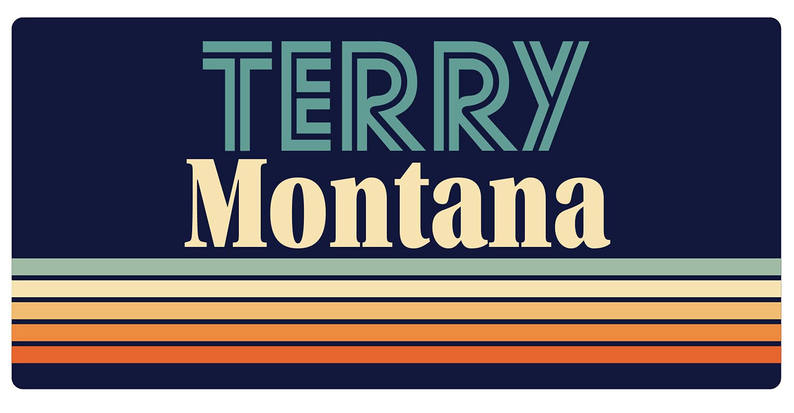 Vintage Retro Style Terry Montana 5 x 2.5 Inch Refrigerator Magnet - Perfect for Kitchen Decor, Office Whiteboard & Collectible Souvenirs