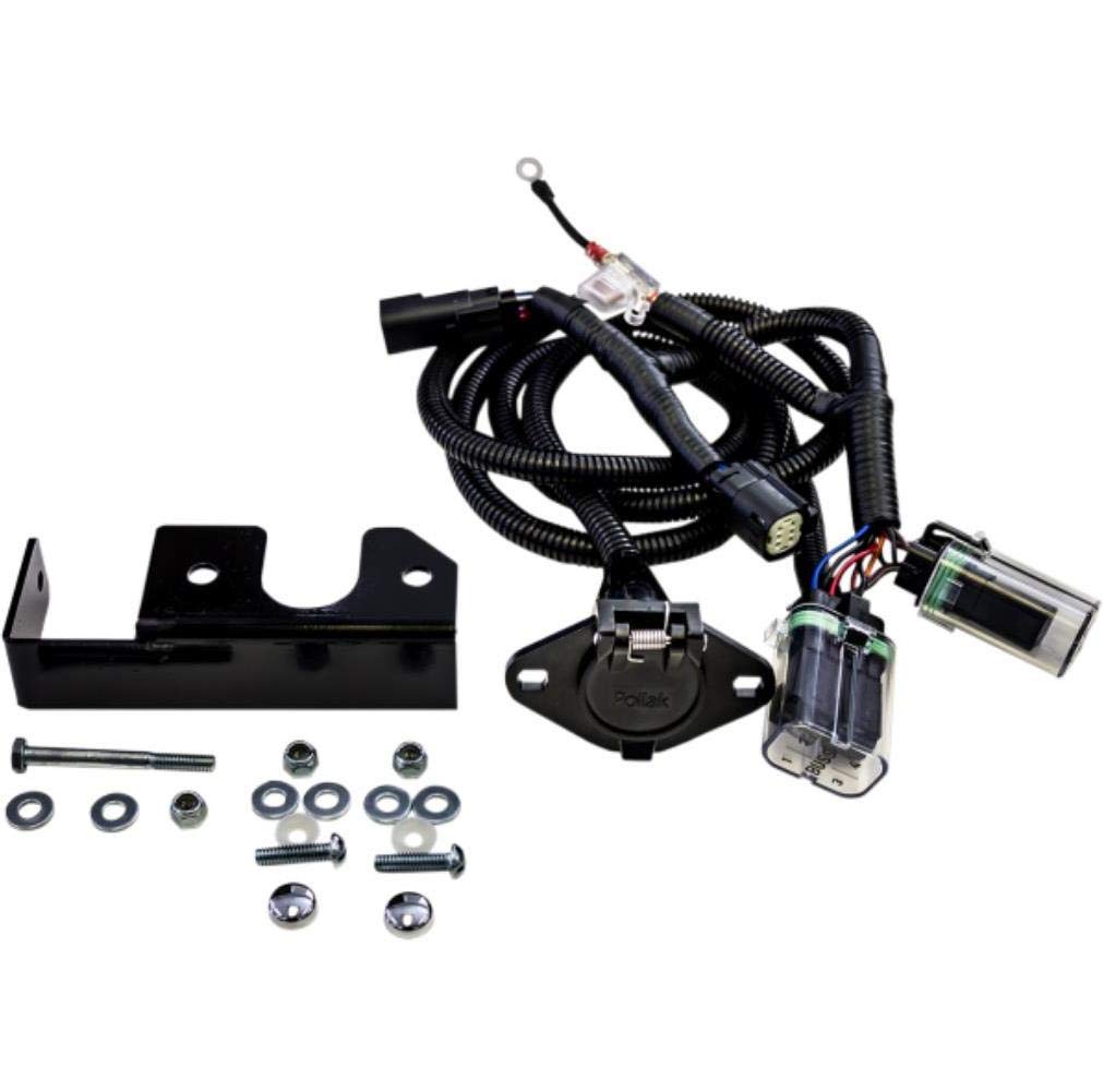 MTEL-0405 7-Way Trailer Hitch Wiring Harness Kit - Heavy Duty, Weatherproof, Easy Installation for Trucks, SUVs, RVs - Perfect for Towing Trailers, Campers & Boat Trailers
