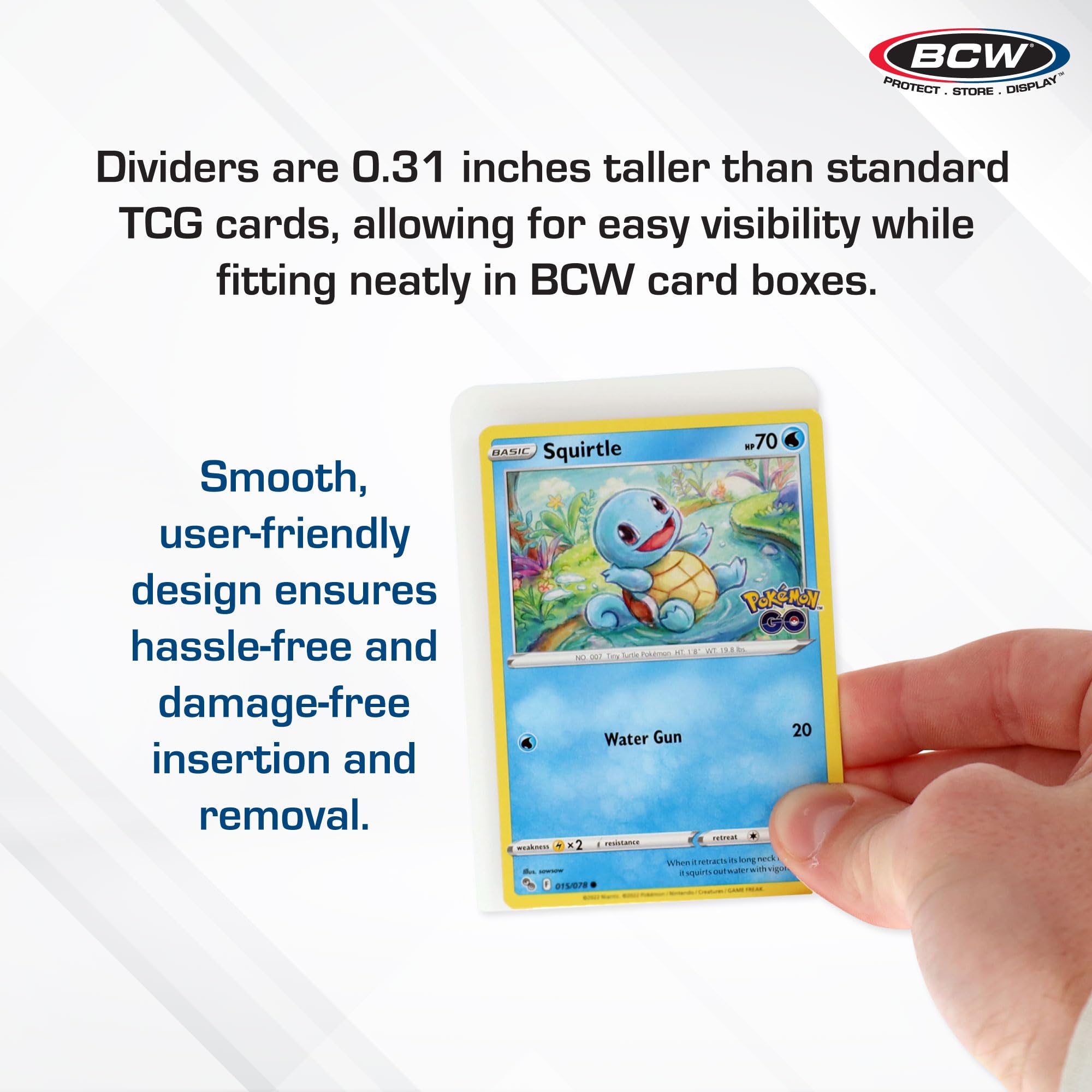 BCW 1000 Pack Trading Card Dividers - Archival Quality with Write-On Tabs | Compatible with 3200 & 5000 Super Monster Card Storage Boxes | Perfect for TCG, Sports Cards & Collectibles Organization